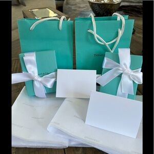 Tiffany bags, boxes, ribbons